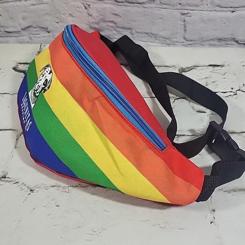 Lagunitas Brewing Rainbow‎ Striped Fannypack Waist Hip Bag Advertising Promo
